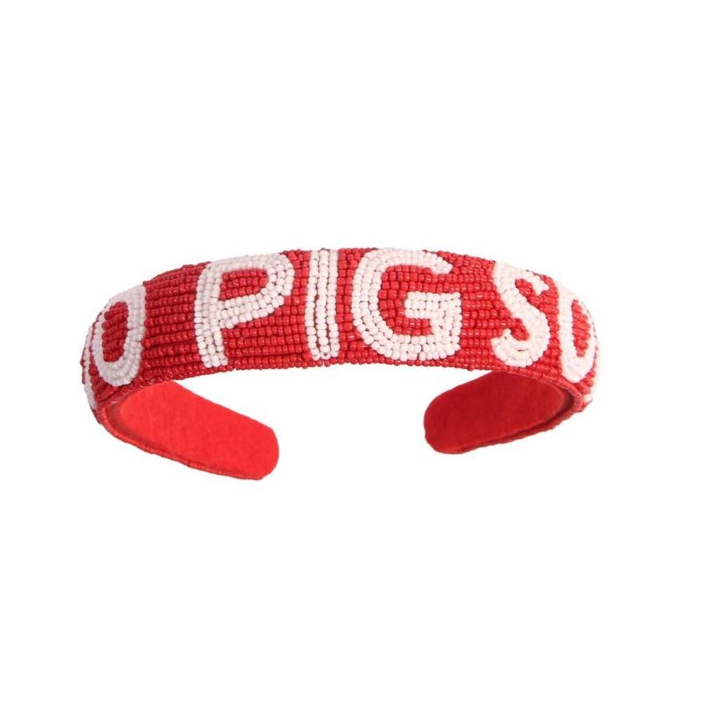 NCAA Arkansas Razorbacks Beaded Headband